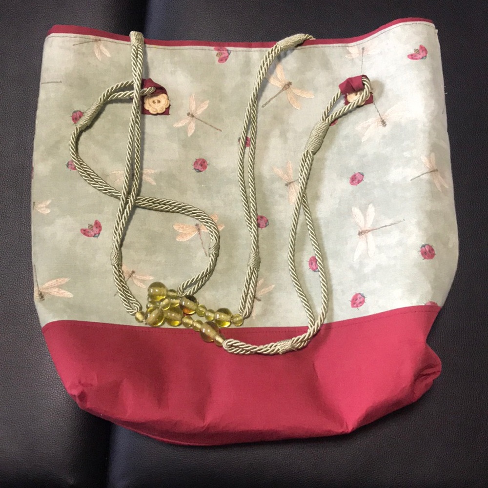 Homemade Dragonfly Tote